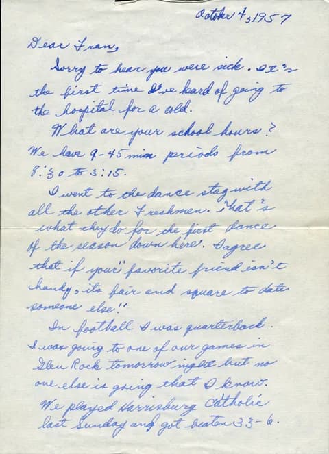 First scan page from October 4, 1957