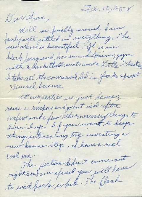 First scan page from February 10, 1958
