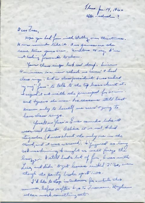 First scan page from January 14, 1960