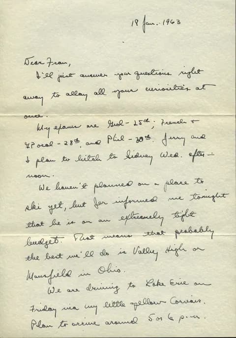 First scan page from January 18, 1963