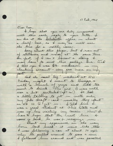 First scan page from February 17, 1963